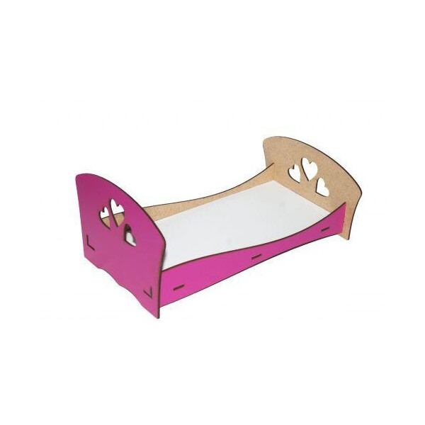 

Кровать большая (бело-розовая) Б16р