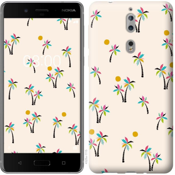 

Чехол на Nokia 8 Пальмочки (04798)