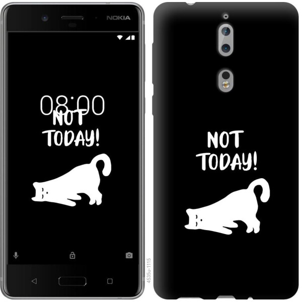 

Чехол на Nokia 8 Уставший кот (04798)