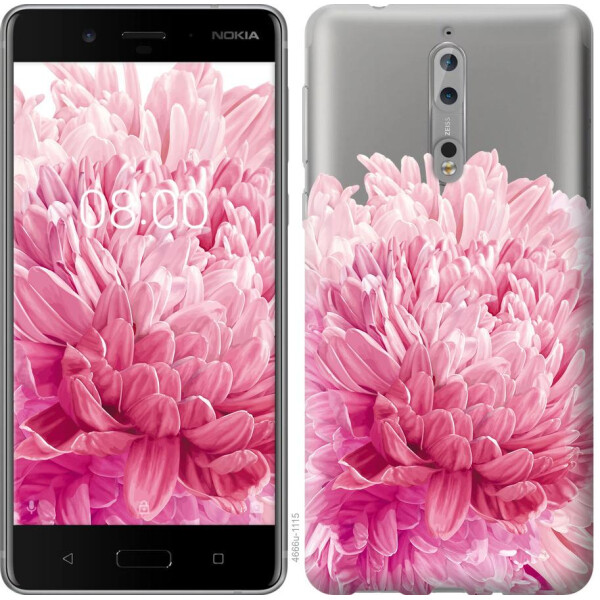 

Чехол на Nokia 8 Хризантема (04798)