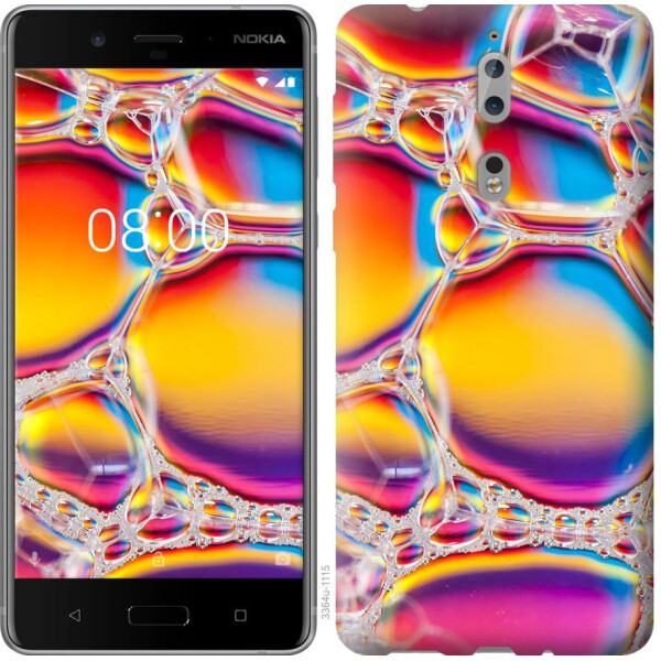

Чехол на Nokia 8 Цветные пузыри (04798)