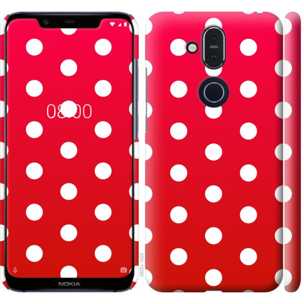 

Чехол на Nokia 8.1 Градиент, Горошек (04798)