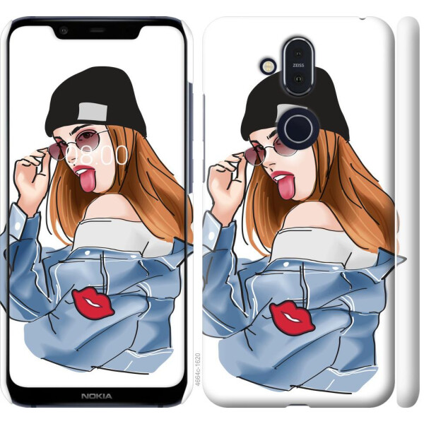 

Чехол на Nokia 8.1 Девушка v3 (04798)