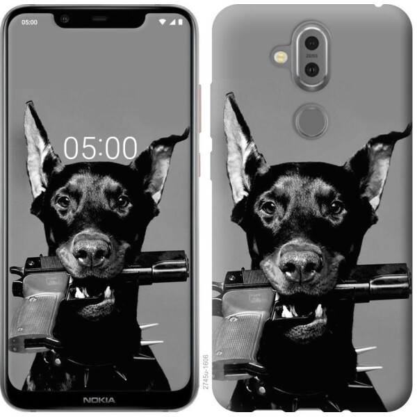 

Чехол на Nokia 8.1 Доберман (04798)