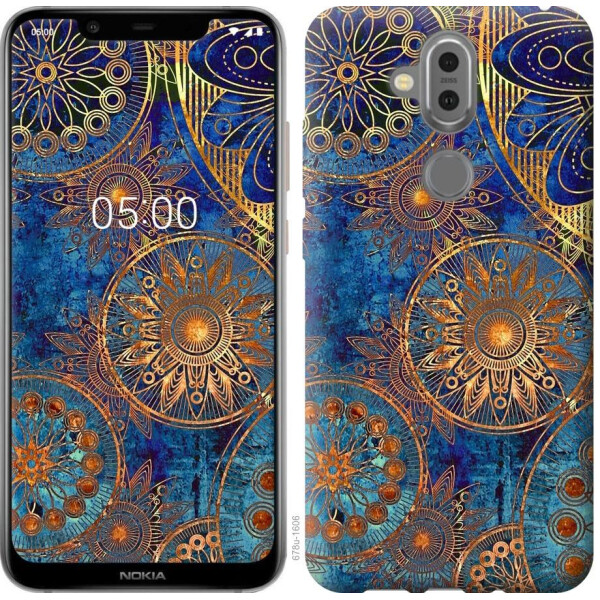 

Чехол на Nokia 8.1 Золотой узор (04798)