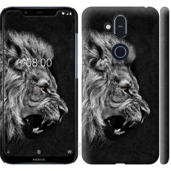 

Чехол на Nokia 8.1 Лев (04798)