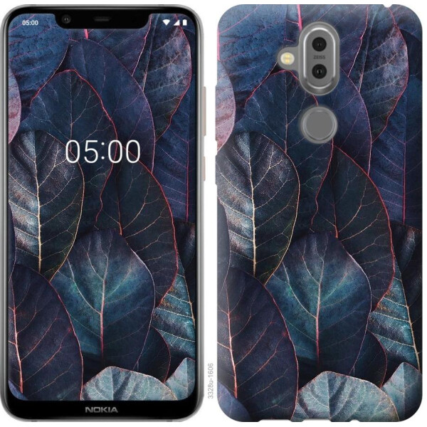 

Чехол на Nokia 8.1 Листья v3 (04798)