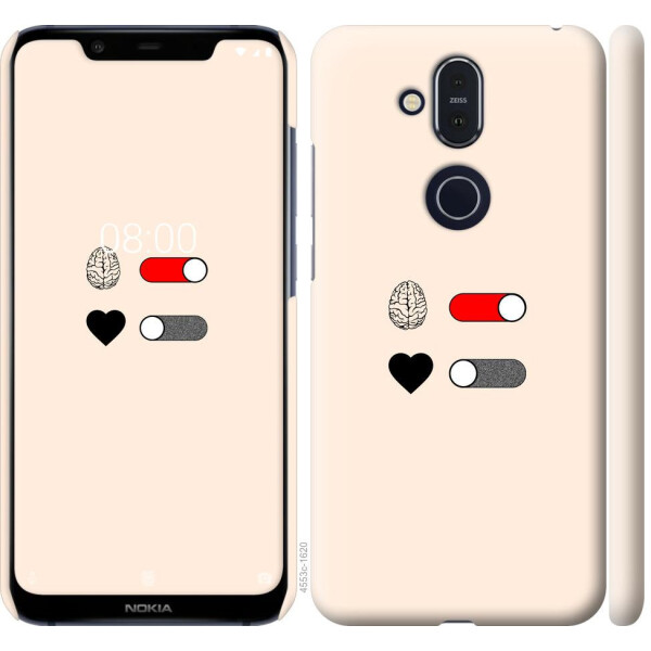 

Чехол на Nokia 8.1 Любовь и ум (04798)