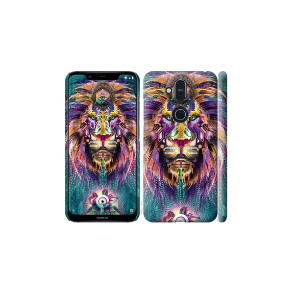 

Чехол на Nokia 8.1 Люминесцентный лев (04798)