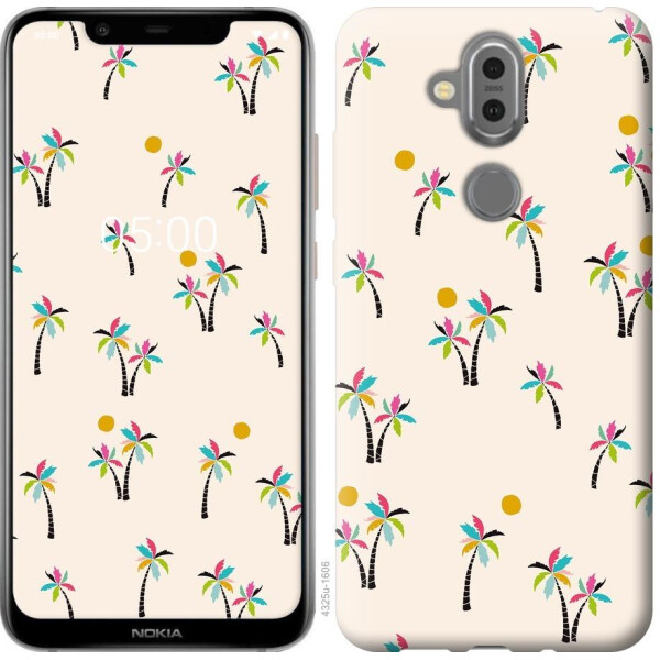 

Чехол на Nokia 8.1 Пальмочки (04798)