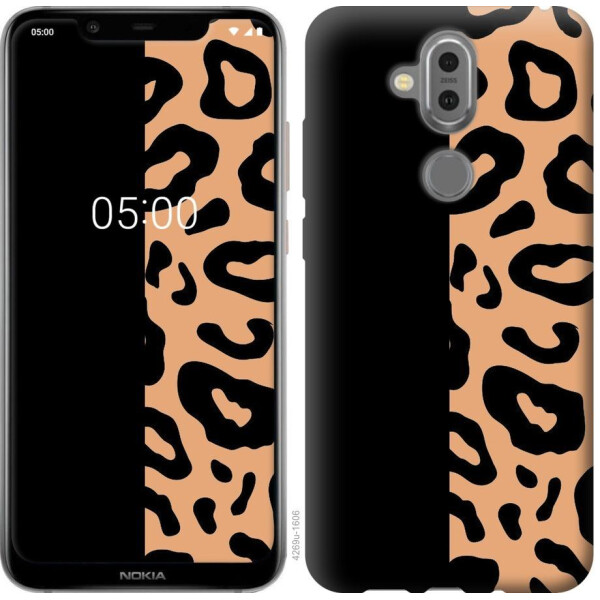 

Чехол на Nokia 8.1 Пятна леопарда (04798)