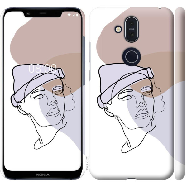 

Чехол на Nokia 8.1 Силуэт (04798)