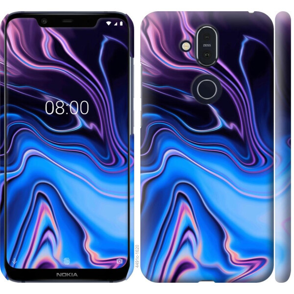 

Чехол на Nokia 8.1 Узор воды (04798)