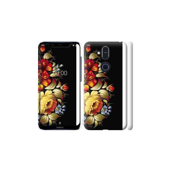 

Чехол на Nokia 8.1 Хохлома 6 (04798)