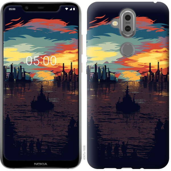 

Чехол на Nokia 8.1 Череп-абстракция (04798)