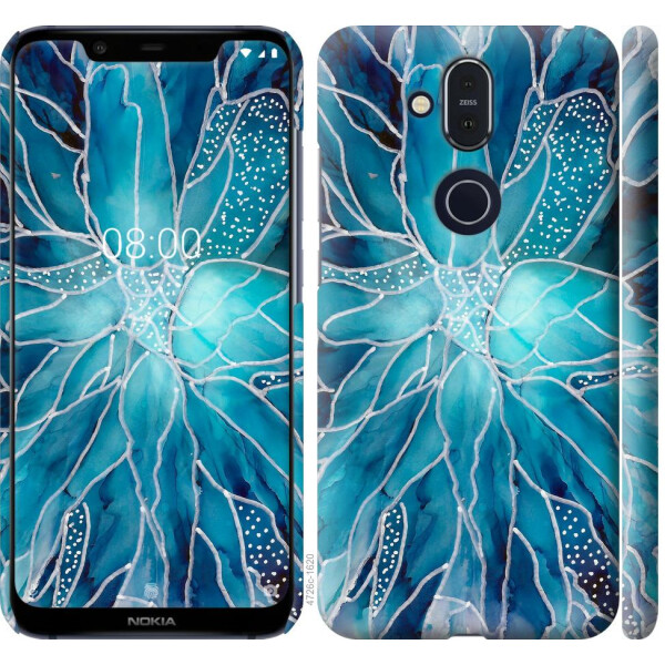 

Чехол на Nokia 8.1 чернило (04798)