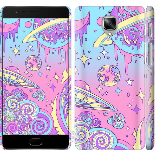 

Чехол на OnePlus 3 Розовая галактика (04798)
