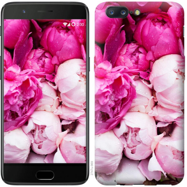 

Чехол на OnePlus 5 Розовые пионы (04798)