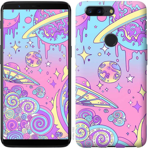 

Чехол на OnePlus 5T Розовая галактика (04798)