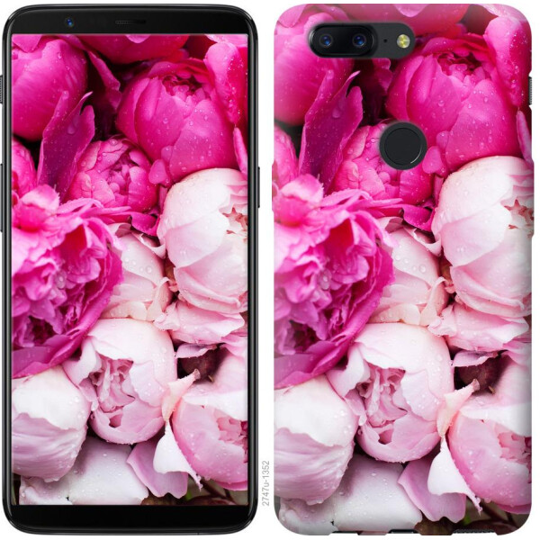 

Чехол на OnePlus 5T Розовые пионы (04798)
