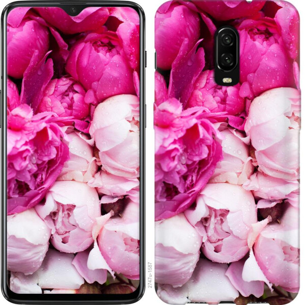 

Чехол на OnePlus 6T Розовые пионы (04798)
