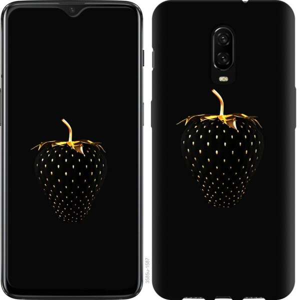 

Чехол на OnePlus 6T Черная клубника (04798)