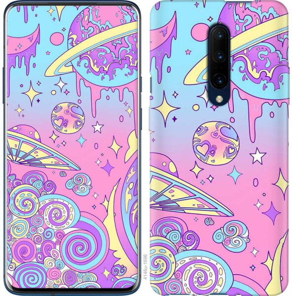 

Чехол на OnePlus 7 Pro Розовая галактика (04798)