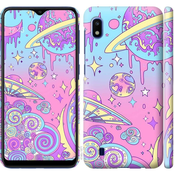 

Чехол на Samsung Galaxy A10 2019 A105F Розовая галактика (04798)