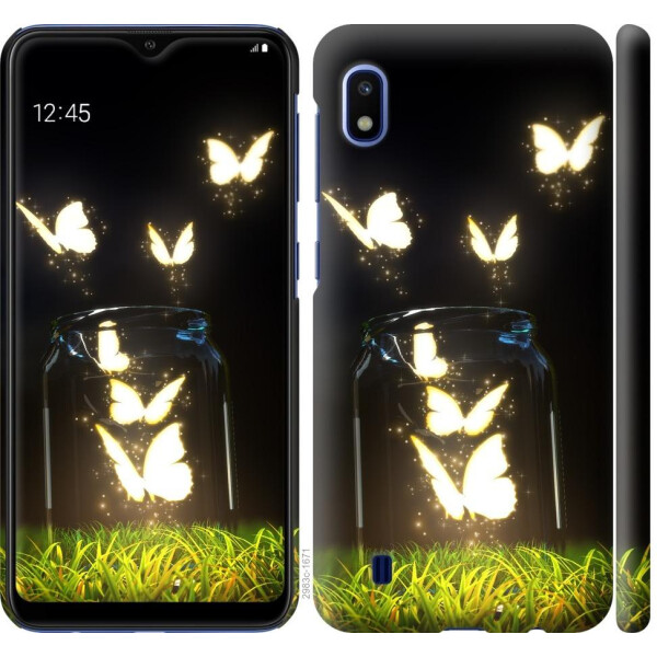 

Чехол на Samsung Galaxy A10 2019 A105F Светящиеся бабочки (04798)