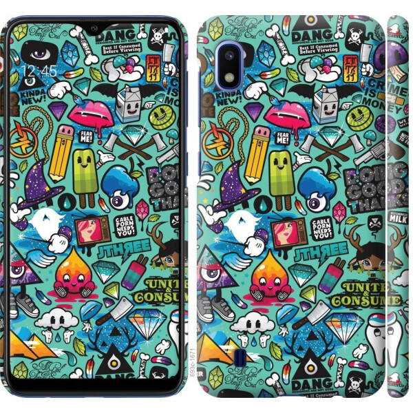 

Чехол на Samsung Galaxy A10 2019 A105F Стикер бомбинг 1 (04798)