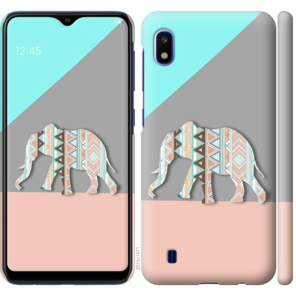

Чехол на Samsung Galaxy A10 2019 A105F Узорчатый слон (04798)