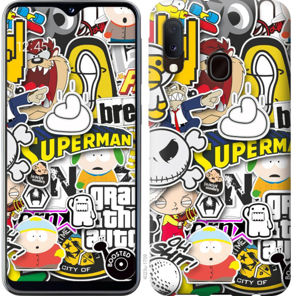 

Чехол на Samsung Galaxy A10s A107F Popular logos (04798)