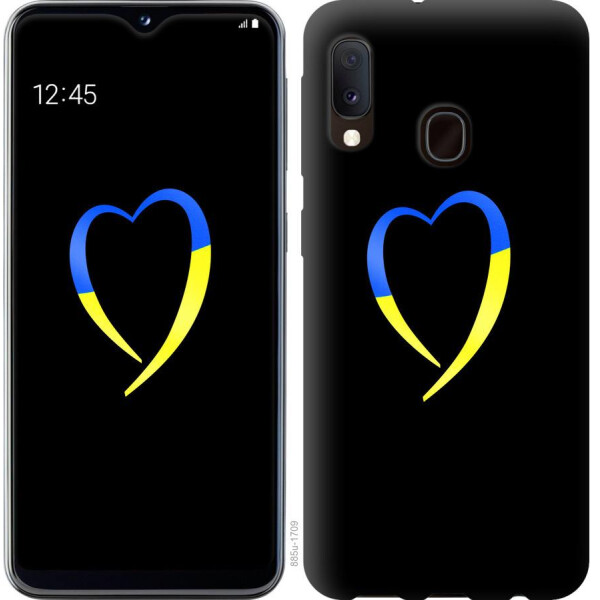 

Чехол на Samsung Galaxy A10s A107F Жёлто-голубое сердце (04798)