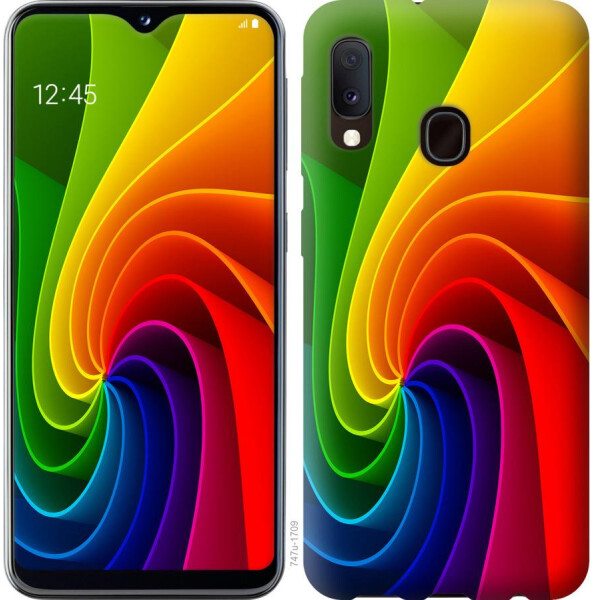 

Чехол на Samsung Galaxy A10s A107F Радужный вихрь (04798)