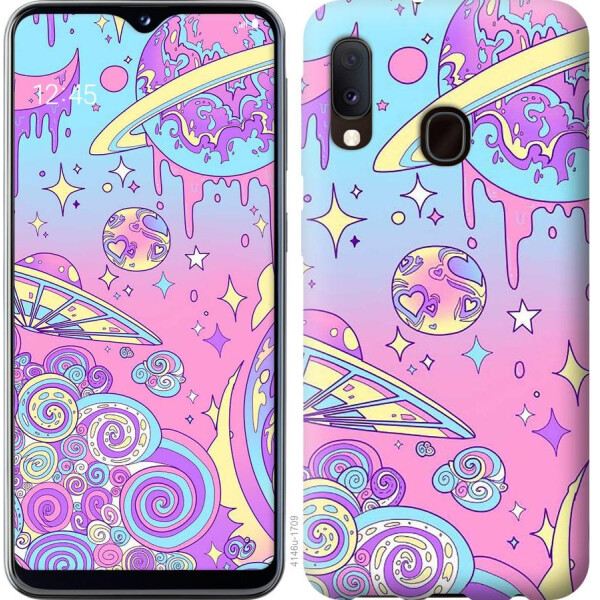 

Чехол на Samsung Galaxy A10s A107F Розовая галактика (04798)