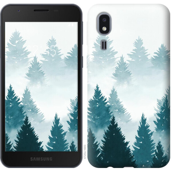 

Чехол на Samsung Galaxy A2 Core A260F Акварельные Елки (04798)
