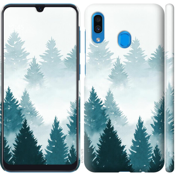 

Чехол на Samsung Galaxy A20 2019 A205F Акварельные Елки (04798)