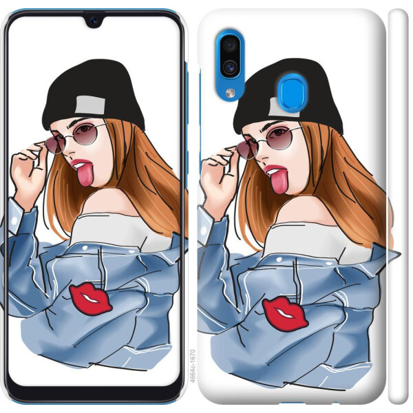 

Чехол на Samsung Galaxy A20 2019 A205F Девушка v3 (04798)