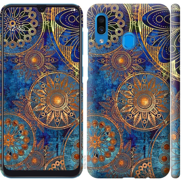

Чехол на Samsung Galaxy A20 2019 A205F Золотой узор (04798)