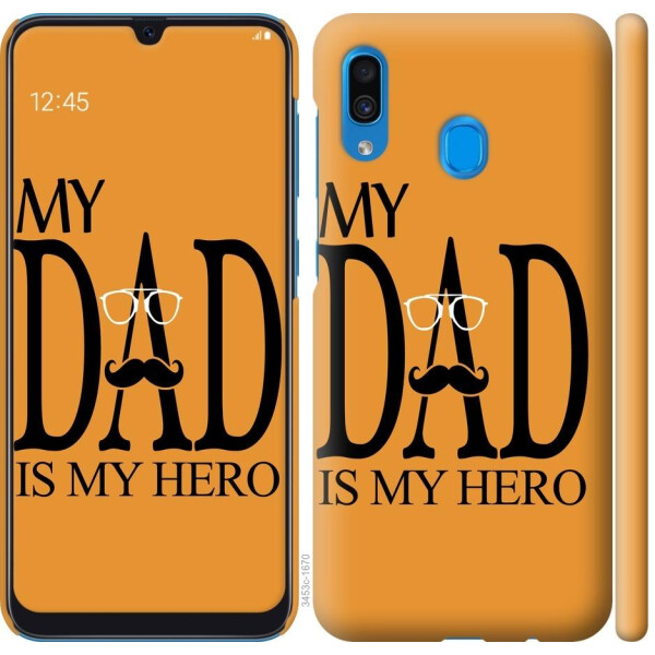 

Чехол на Samsung Galaxy A20 2019 A205F Мой папа Герой (04798)