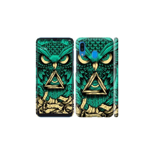 

Чехол на Samsung Galaxy A20 2019 A205F Сова Арт-тату (04798)