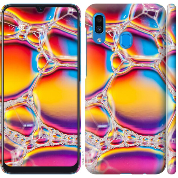 

Чехол на Samsung Galaxy A20 2019 A205F Цветные пузыри (04798)