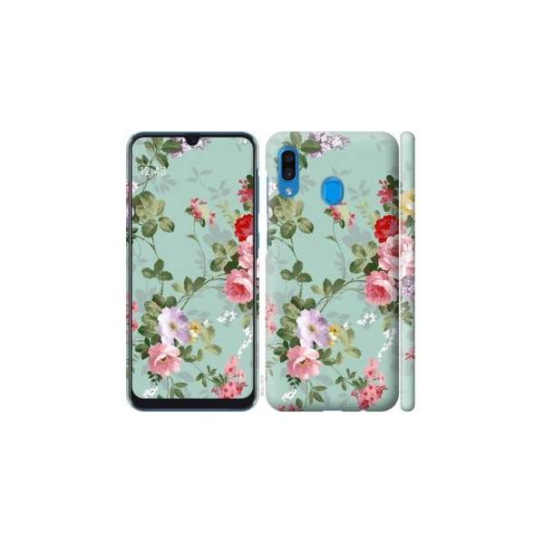 

Чехол на Samsung Galaxy A20 2019 A205F Цветочные обои 2 (04798)