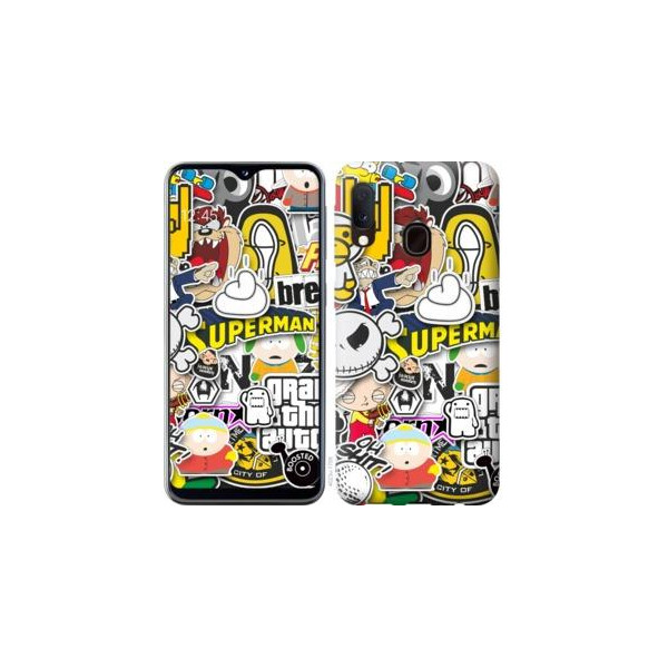 

Чехол на Samsung Galaxy A20e A202F Popular logos (04798)