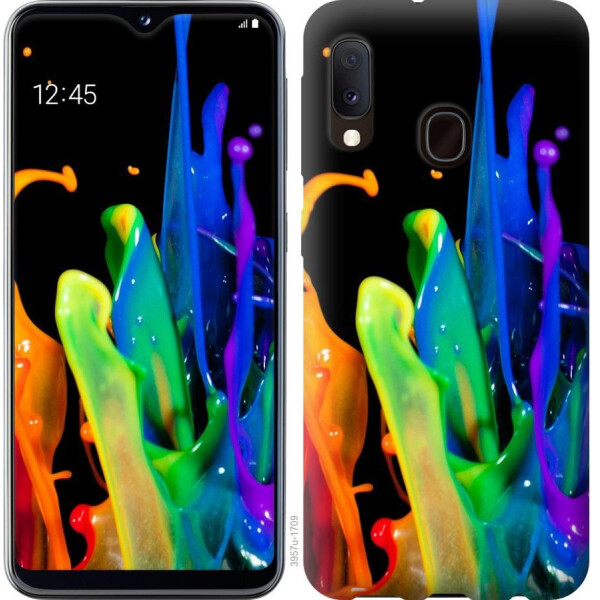 

Чехол на Samsung Galaxy A20e A202F брызги краски (04798)