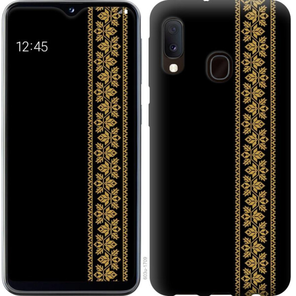 

Чехол на Samsung Galaxy A20e A202F Вышиванка 34 (04798)