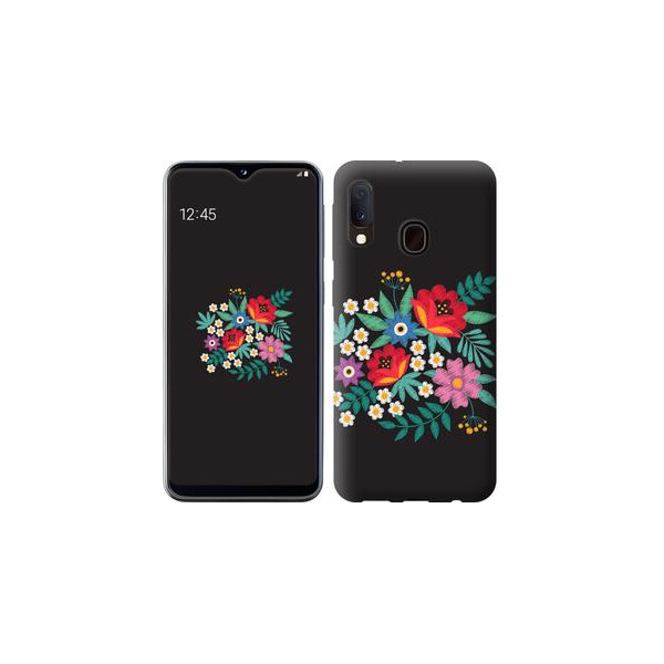 

Чехол на Samsung Galaxy A20e A202F Вышитые цветы (04798)