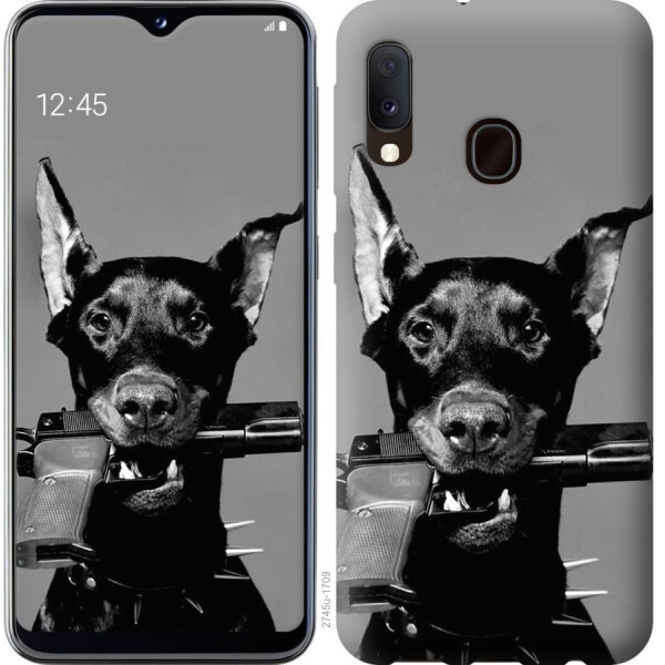 

Чехол на Samsung Galaxy A20e A202F Доберман (04798)