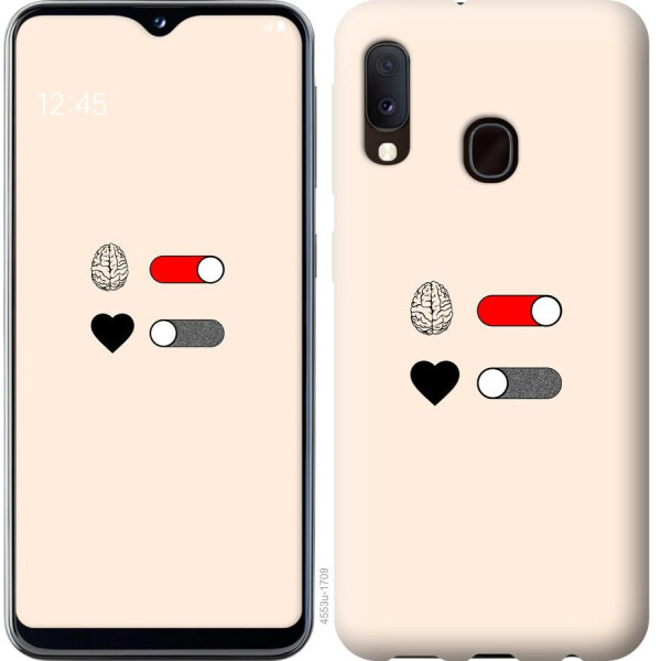 

Чехол на Samsung Galaxy A20e A202F Любовь и ум (04798)