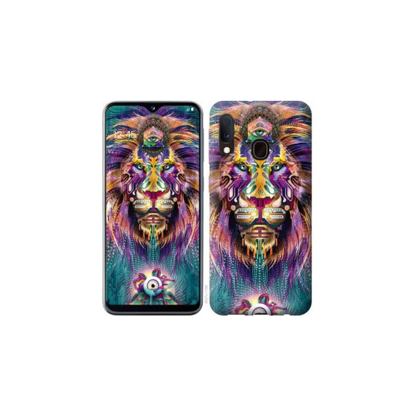 

Чехол на Samsung Galaxy A20e A202F Люминесцентный лев (04798)